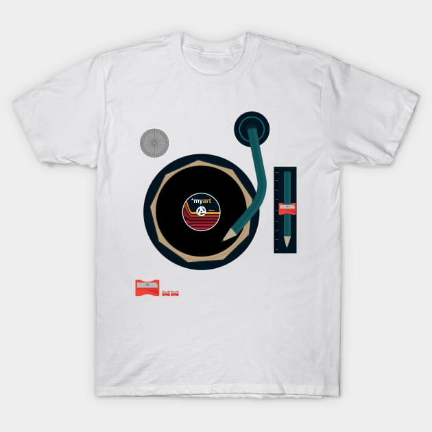 Vinyl Is *myart T-Shirt by modernistdesign